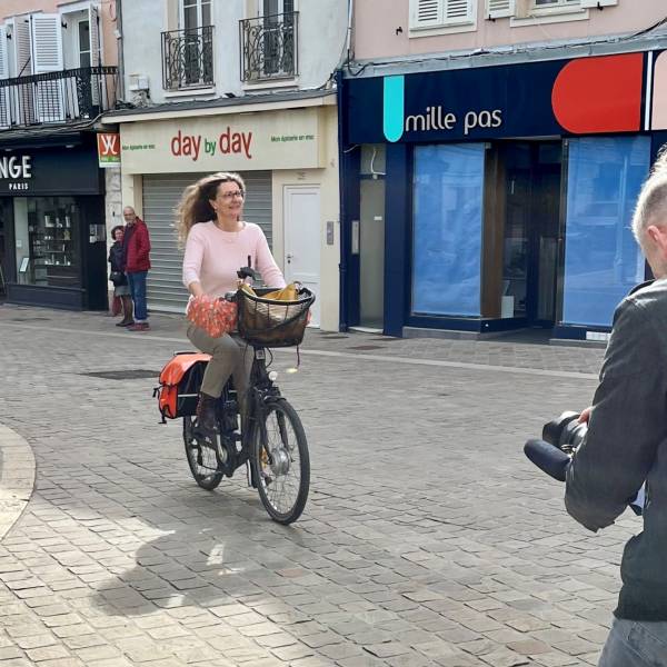 Tournage au Café Bleu